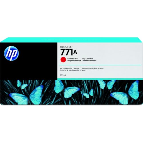 Cartucho HP 771A Rojo Cromático 775ml TINTA AMPLIO FORMATO B6Y16A