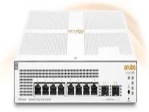 Switch Aruba Gigabit Ethernet Instant On 1930, 8 Puertos 10/100/1000Mbps + 2 Puertos SFP+, 20 Gbit/s, 8000 Entradas - Gestionado SWITCH