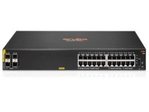 Switch Aruba 24 - 3 Capa compatible - Modular - 370W Rendimiento PoE - Par trenzado, Fibra Óptica - PoE Ports - 1U Alto - Montable en bastidor, Montaje en pared .