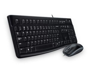 Kit de Teclado y Mouse Logitech MK120, Alámbrico, USB, Negro MK120 NEGRO USB PC