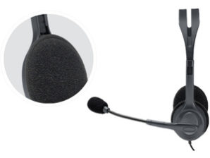 Logitech Audífonos con Micrófono H111, Alámbrico, 1.8 Metros, 3.5mm, Gris /MAC/LINUX/SMARTPHONE