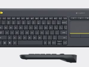 Teclado Logitech Touch K400 Plus, Inalámbrico, USB, Negro (Español) INALAMBRICO UNIFYING WIN7/WIN8