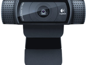 Camara Web Logitech HD Pro C920 con Micrófono, Full HD, 1920 x 1080 Pixeles, USB 2.0, Negro HD 1080P FOTO 15MP LENTE CARL ZEISS
