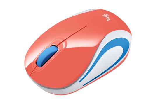Mini Mouse Logitech Óptico M187, Inalámbrico, USB, 1000DPI, Coral M187 - CORAL