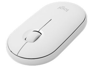 Mouse Logitech Óptico Pebble M350, Inalámbrico, Bluetooth, 1000DPI, Blanco BLANCO