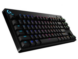 Logitech Teclado Gamer G Pro RGB, Mecánico, Switch GX Blue, Alámbrico, Negro (Inglés) CONSTRUIDO PARA LOS ESPORTS