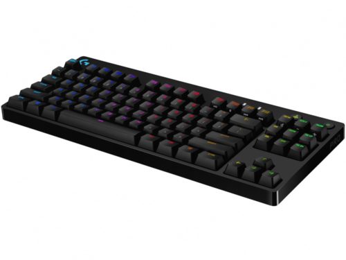 Logitech Teclado Gamer G Pro RGB, Mecánico, Switch GX Blue, Alámbrico, Negro (Inglés) CONSTRUIDO PARA LOS ESPORTS