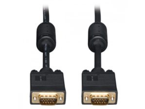 Tripp Lite Cable VGA Coaxial para Monitor, HD15 Macho - Macho, 3.05 Metros, Negro ALTA RESOLUCION HD15 M/M 3.05M .