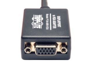 Tripp Lite Cable Adaptador DisplayPort Macho - HD15 Hembra, 15cm, Negro DISPLAYPORT A VGA 1080P M/H 15..CM