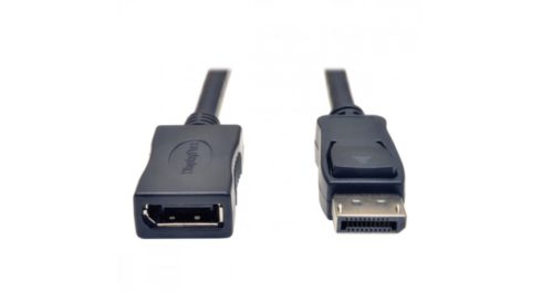 Tripp Lite Cable con Broche DisplayPort Macho - DisplayPort Hembra, 1.8 Metros, Negro CON BROCHES M/F 1.83M .