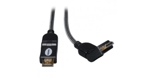 Tripp Lite Cable HDMI Macho - HDMI Macho con Conectores Giratorios, 91cm, Negro ORIOS HD 4KX2K C/AUDIO M/M 0.91M