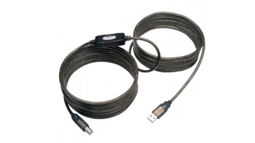 Tripp Lite Cable USB 2.0 A Macho - USB 2.0 B Macho, 8 Metros, Negro DE ALTA VELOCIDAD A/B M/M 7.62M.