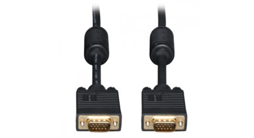Tripp Lite Cable VGA Coaxial para Monitor, VGA (D-Sub) Macho - VGA (D-Sub) Macho, 9.14 Metros, Negro ALTA RESOLUCION HD15 M/M 9.14M .
