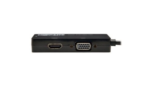 Tripp Lite Cable Adaptador Mini DisplayPort Macho - DVI-D/HDMI/HD15 Hembra, 15cm, Negro DISPLAYPORT A VGA/DVI/HDMI 15.2C.