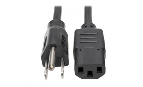 Tripp Lite Cable de Poder NEMA 5-15P - IEC-320-C13, 30.48cm, Negro PC 10A 18AWG NEMA 5-15P/C13 30C.