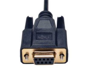 Tripp Lite Cable Serial DB9 Hembra - DB25 Macho, 1.83 Metros, Negro DB9 A DB25 H/M 1.83M .