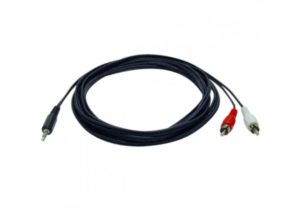 Tripp Lite Cable 3.5mm Macho - RCA Macho, 3.66 Metros, Negro AUDIO ESTEREO A 2 RCA M 3.66M .