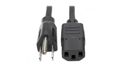 Tripp Lite Cable de Poder NEMA 5-15P - IEC-320-C13, 6.1 Metros, Negro PC 10A 18AWG NEMA 5-15P/C13 6.0.M