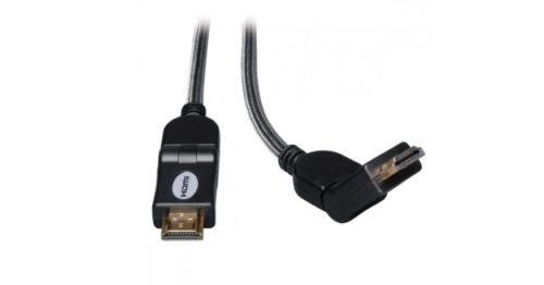 Tripp Lite Cable HDMI de Alta Velocidad con Conectores Giratorios, Macho - Macho, 1.83 Metros, Negro ORIOS HD 4KX2K C/AUDIO M/M 1.83M