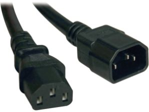 Tripp Lite Cable de Poder 18AWG, C13 coupler Macho - C14 coupler Hembra, 3 Metros PC C14/C13 10A 18AWG 3.05M .