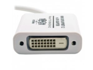 Tripp Lite Cable Adaptador Mini DisplayPort Macho - DVI-D Hembra, 15cm, Blanco MINI DISPLAYPORT A DVI M/H 15.2C.