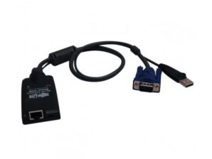 Tripp Lite Cable KVM B055-001-USB-V2, HD15/USB Macho - RJ-45 Hembra, Negro SERVIDOR A KVM B064 C VIRTUAL ME.IA