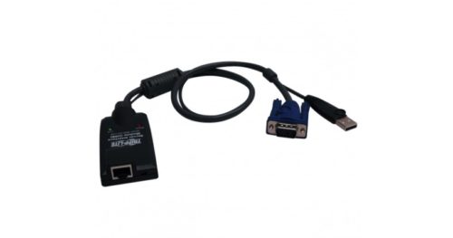 Tripp Lite Cable KVM B055-001-USB-V2, HD15/USB Macho - RJ-45 Hembra, Negro SERVIDOR A KVM B064 C VIRTUAL ME.IA