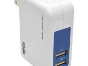 CARGADOR USB DE 2 PUERTOS PARA PARED / VIAJE 5V 3.4A / 17W