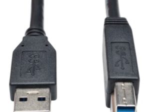 CABLE PARA DISPOSITIVO USB 3.0 SUPERSPEED AB M/M NEGRO 0.91 M