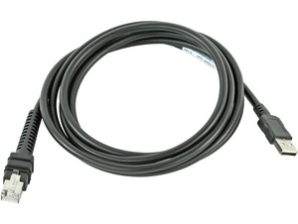 Cable de transferencia de datos Zebra - 2.13m USB - USB - Apantallado SERIES A CONNECTOR 7FT. (2M)