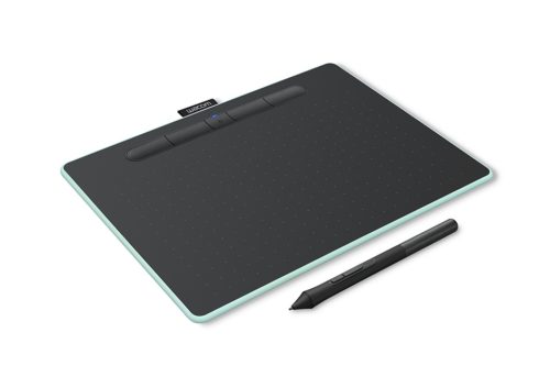 Tableta Gráfica Wacom Intuos M 216 x 135mm, Alámbrico/Inalámbrico, USB/Bluetooth, Negro/Aqua CON BLUETOOTH COLOR GREEN PISTACH