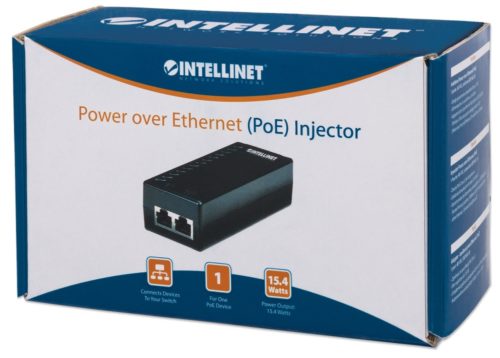 Intellinet Inyector de Corriente PoE 524179, 48V 15.4W 10/100 FAST ETHERNET 100M