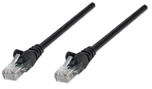 Intellinet Cable Patch Cat5e UTP 100% Cobre, RJ-45 Macho - RJ-45 Macho, 50cm, Negro RJ45 0.50M NEGRO