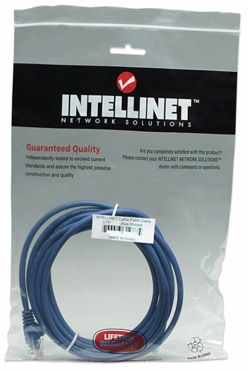 Intellinet Cable Patch Cat5e UTP 100% Cobre, RJ-45 Macho - RJ-45 Macho, 7.6 Metros, Azul RJ45 7.6M AZUL
