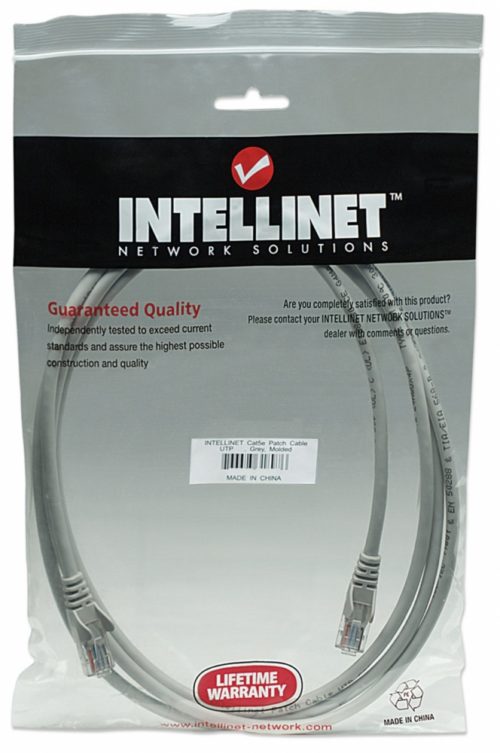 Intellinet Cable Patch Cat5e UTP 100% Cobre, RJ-45 Macho - RJ-45 Macho, 15.2 Metros, Gris RJ45 15.2M GRIS