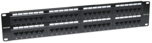 Intellinet Panel de Parcheo Cat5e, 2U, 48 Puertos PTOS RJ45 MONTAJE RACK 19 2U