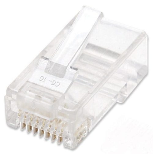 Intellinet Plugs Modulares RJ-45, Cate5e, Bote con 100 Piezas Transparentes MULTIFILAR BOTE CON 100 PIEZAS