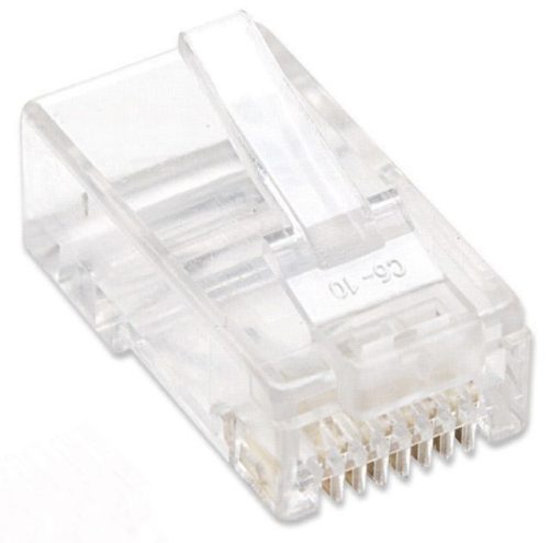 Intellinet Plugs Modulares RJ-45, Cate5e, Bote con 100 Piezas Transparentes MULTIFILAR BOTE CON 100 PIEZAS