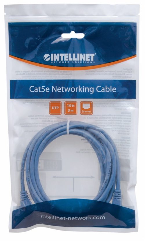 Intellinet Cable Patch Cat6 UTP 100% Cobre, RJ-45 Macho - RJ-45 Macho, 1 Metro, Azul RJ45 1.0M AZUL