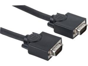 Cable para Monitor Manhattan SVGA 8mm, VGA (D-Sub) Macho - VGA (D-Sub) Macho, 15 Metros, Negro MONITOR PANTALLA