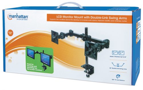SOPORTE ESCRITORIO2 MONITORES ARTICULADO 13 A 24 6 KG X BRAZO