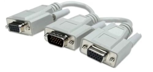 CABLE ADAPTADOR VGA A 2 VGA MACHO-HEMBRA SPLITTER KVM MONITOR MACHO-HEMBRA SPLITTER KVM MONITOR