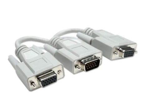 CABLE ADAPTADOR VGA A 2 VGA MACHO-HEMBRA SPLITTER KVM MONITOR MACHO-HEMBRA SPLITTER KVM MONITOR