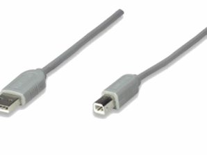 CABLE USB A-B 1.8M IMPRESORA GRIS GRIS