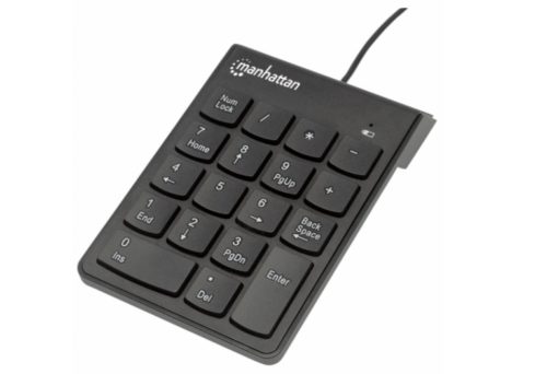 TECLADO NUMERICO ALAMBRICO USB NEGRO USB NEGRO