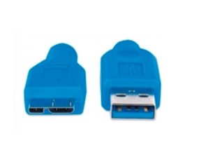 CABLE USB V3.0 A-MICRO B 2.0M AZUL AZUL .