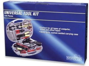 Kit de Herramientas Manhattan para Computadoras y Reparación en Hogar y Oficina, 145 Piezas PIEZAS .