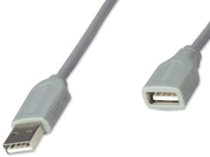 CABLE USB EXTENSION 3.0M, GRIS . .