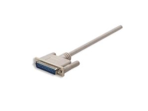 Manhattan Cable para Impresora Null Módem/Serial, DB9 Hembra - DB25 Macho, 1.8 Metros, Gris DB25M 1.8M MOL .