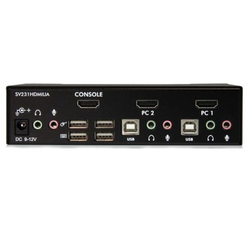 Manhattan Switch HDMI 1.3 de 2 Puertos, 2x HDMI Hembra - 1x HDMI Macho, Negro CON BOTON DE SELECCION MANUAL